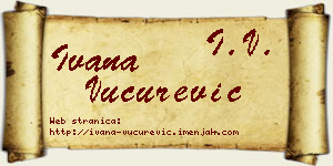 Ivana Vučurević vizit kartica